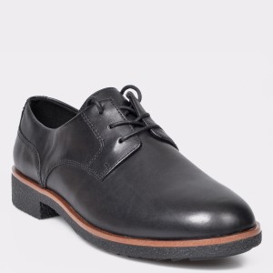 Pantofi CLARKS negri, Griffin Lane, din piele naturala