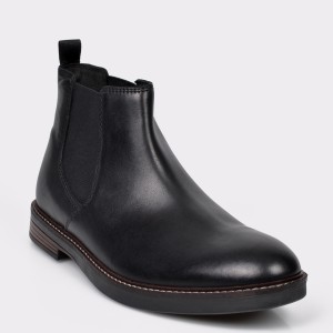 Ghete CLARKS negre, Paulson Up, din piele naturala