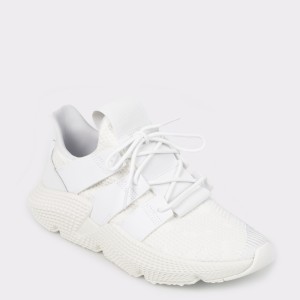 Pantofi sport ADIDAS albi, Db2705, din material textil