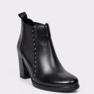 Botine FLAVIA PASSINI negre, 3027, din piele naturala