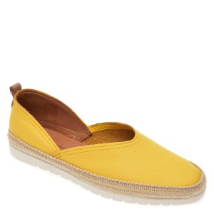 Espadrile LA COMPANIA NATURAL galbeni, NICOLE, din piele naturala