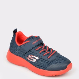 Pantofi sport pentru copii SKECHERS bleumarin, 97770L, din material textil