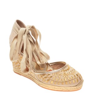 Pantofi ALDO aurii, Muschino710, din material textil