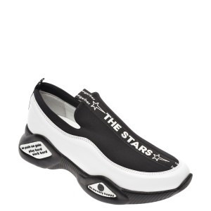 Pantofi FLAVIA PASSINI alb-negru, 128AC02, din piele naturala