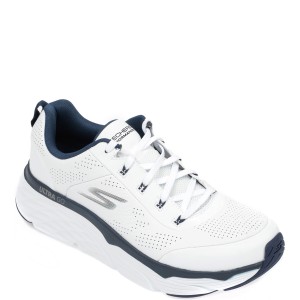 Pantofi sport SKECHERS albi, Max Cushioning Elite Lucid, din piele naturala