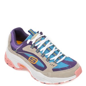 Pantofi sport SKECHERS multicolori, Stamina Sugar Rocks, din piele naturala