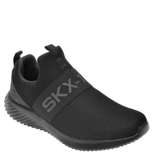 Pantofi sport SKECHERS negri, Bounder Wolfston, din material textil