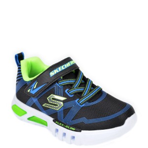 Pantofi sport SKECHERS negri, Flex-Glow, din material textil