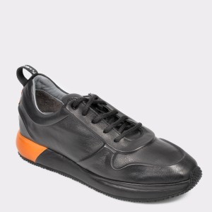 Pantofi FLAVIA PASSINI negri, Dl9002, din piele naturala