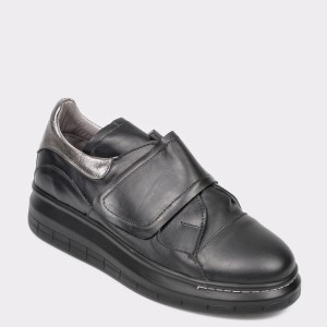 Pantofi FLAVIA PASSINI negri, 216450, din piele naturala