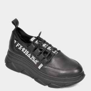 Pantofi sport FLAVIA PASSINI negri, 4252127, din piele naturala