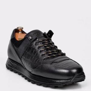 Pantofi LE COLONEL negri, 49401, din piele naturala