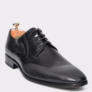 Pantofi LE COLONEL negri, 61301, din piele naturala