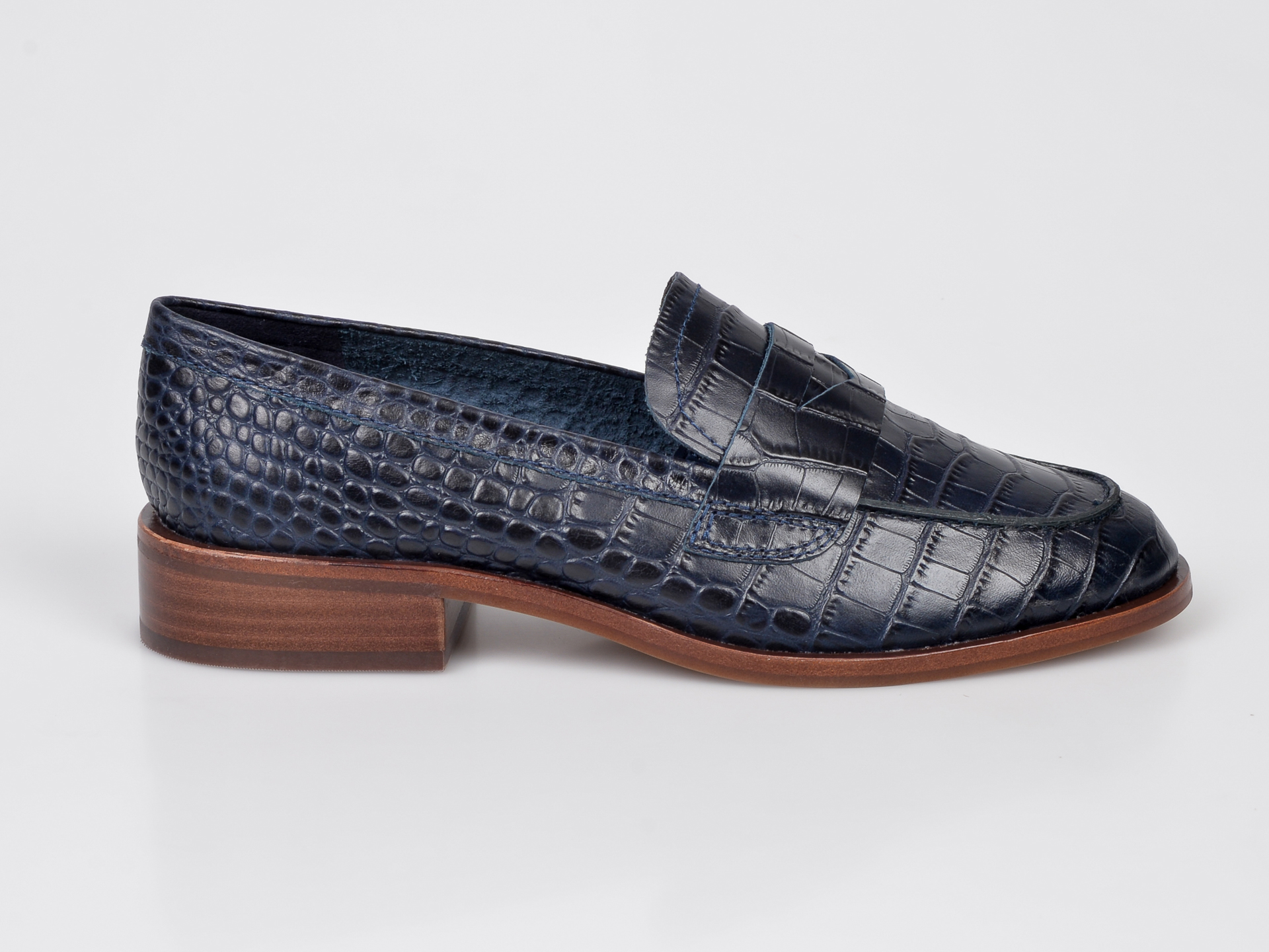 Mocasini ALDO bleumarin, Lovayven, din piele naturala - 3 | YEO