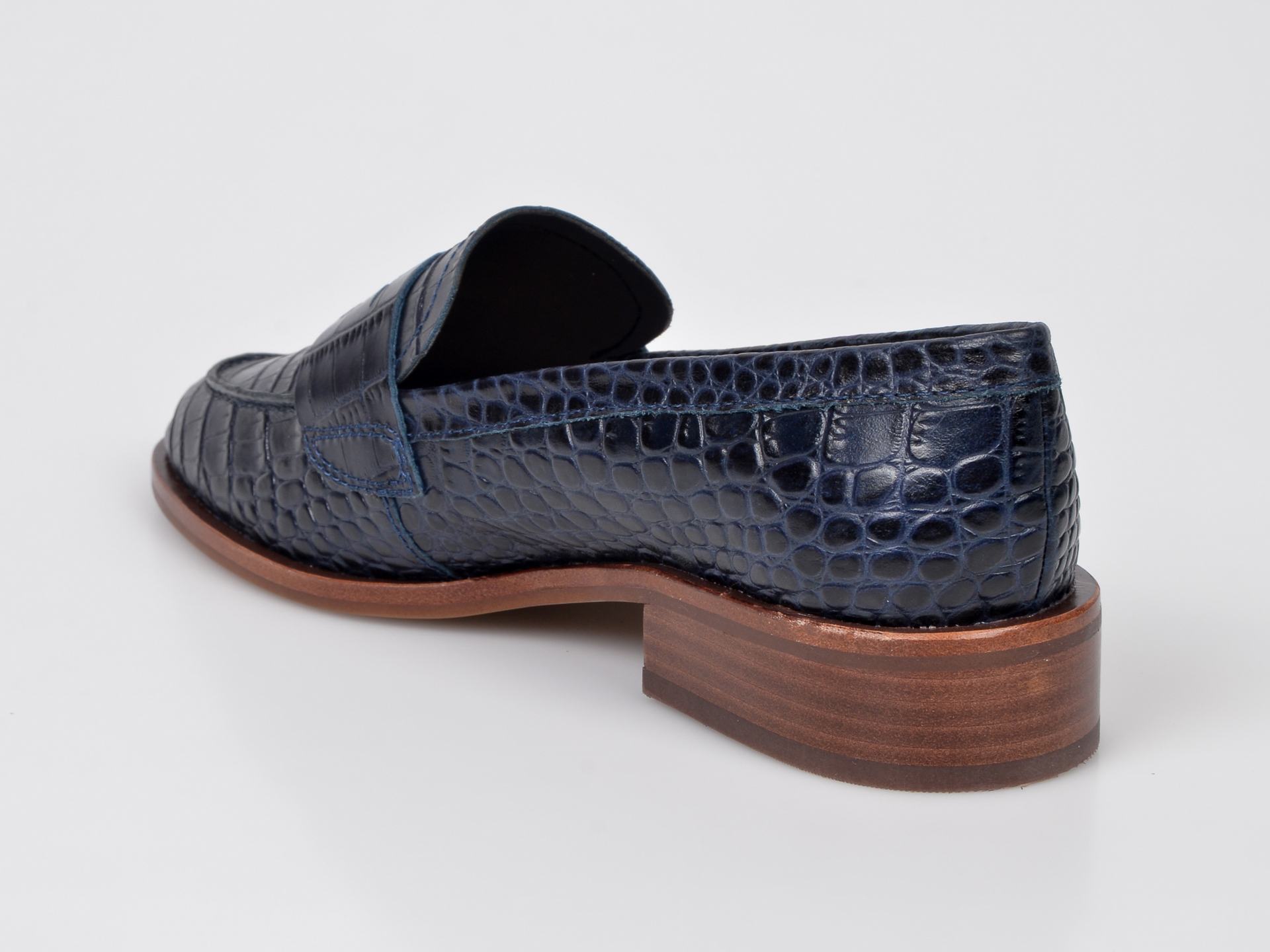 Mocasini ALDO bleumarin, Lovayven, din piele naturala - 4 | YEO