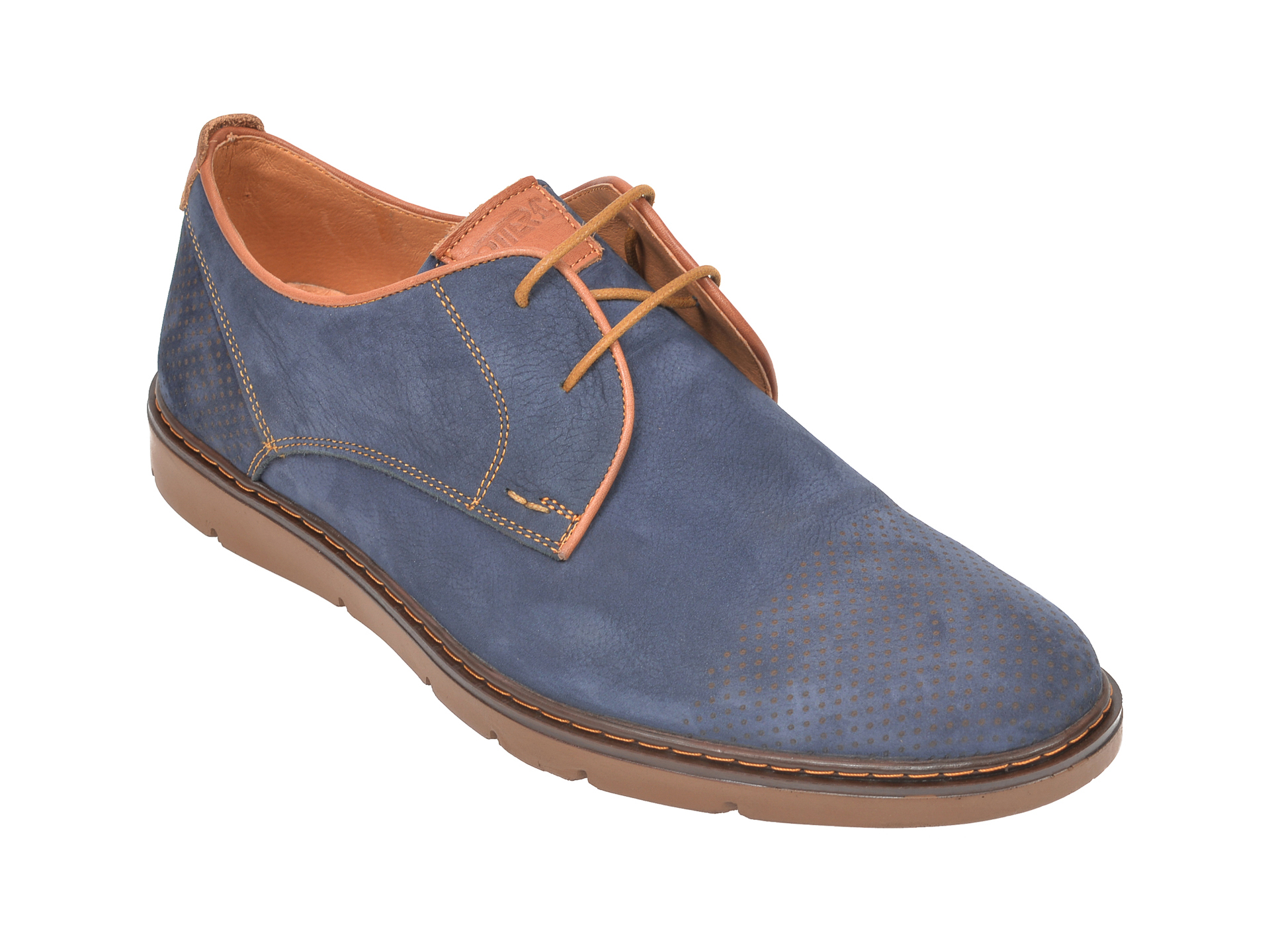 Pantofi OTTER bleumarin, 59251, din nabuc