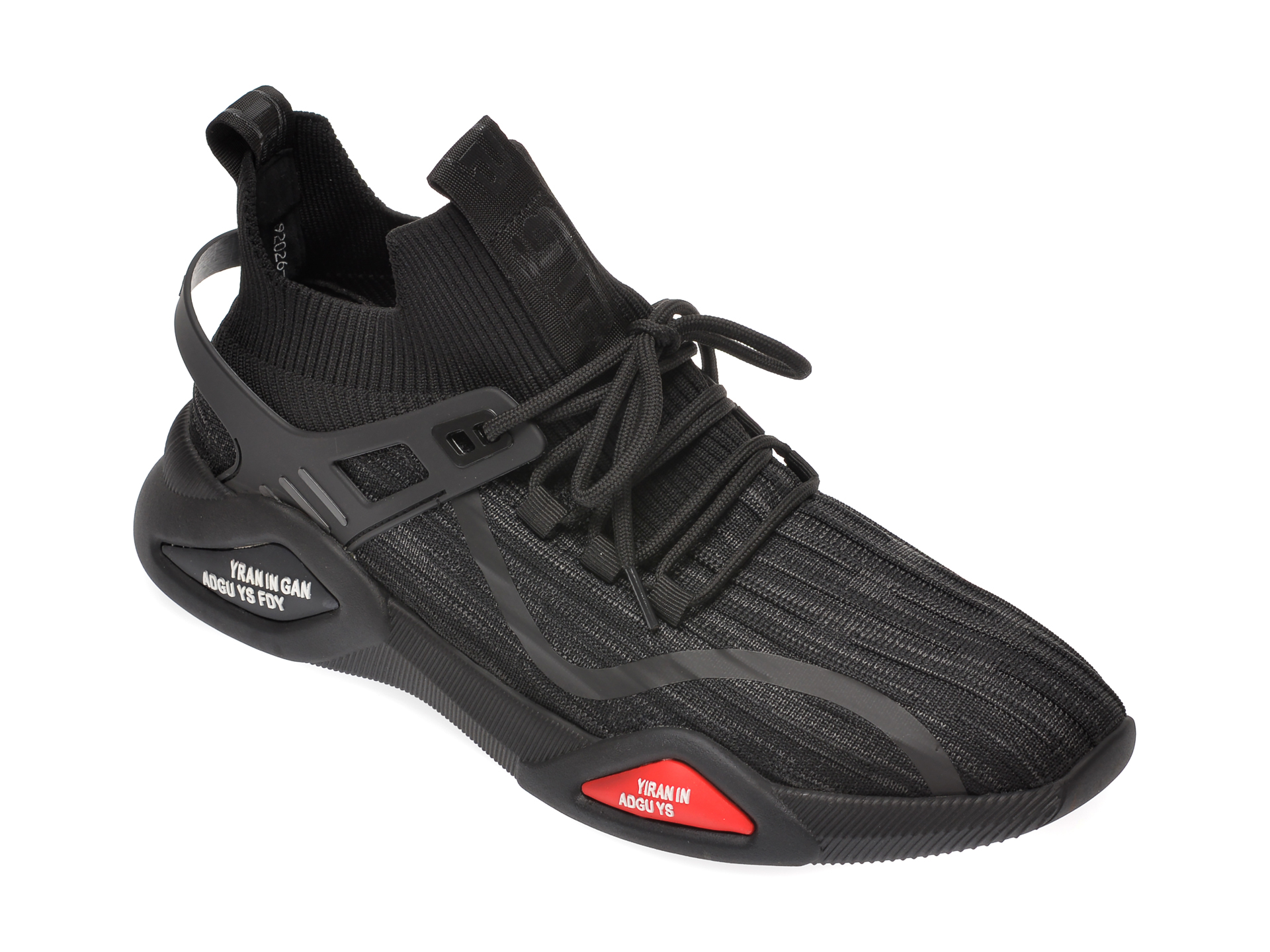 Pantofi sport BITE THE BULLET negri, 92026, din material textil