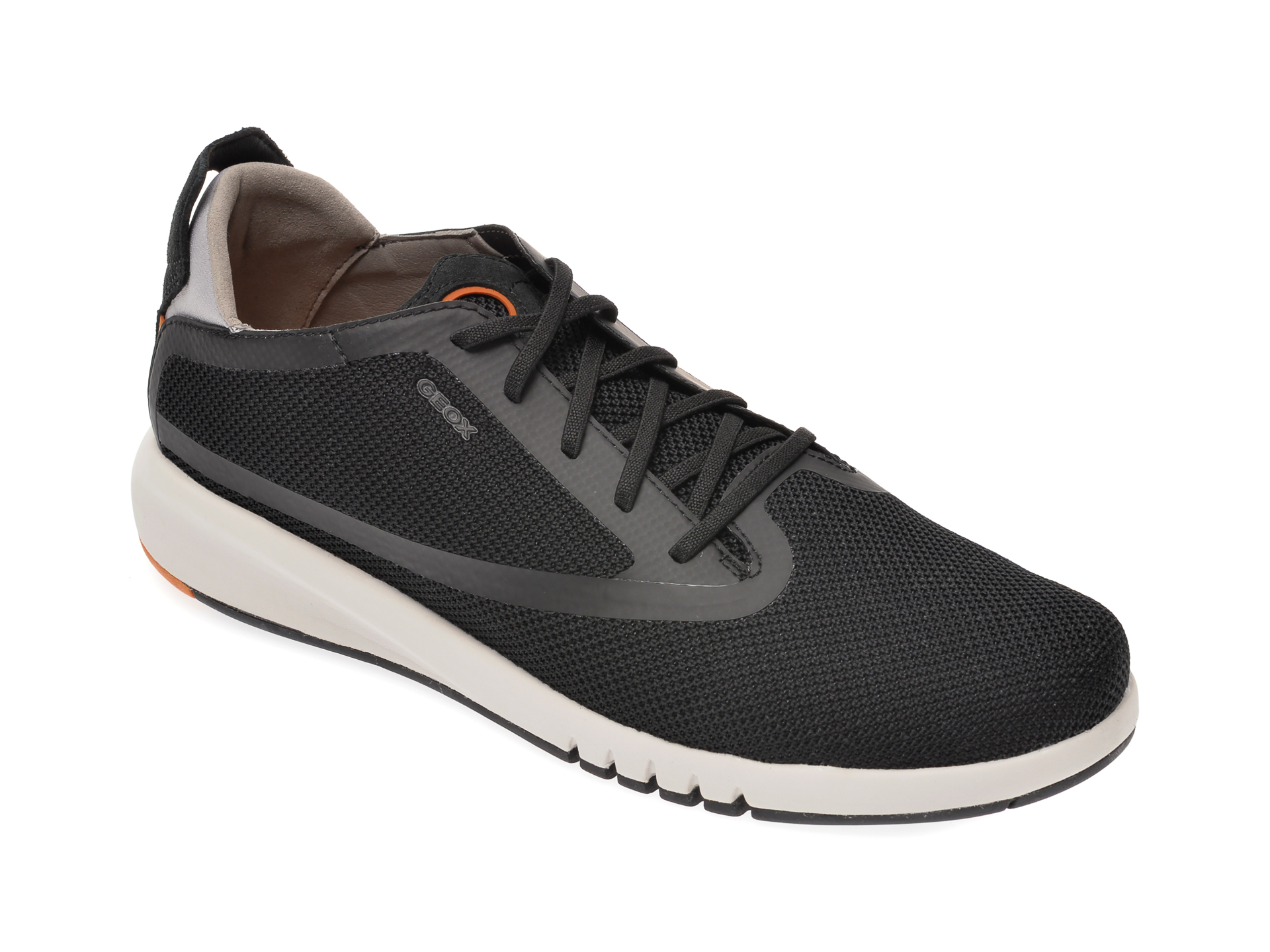 Pantofi sport GEOX negri, U027FD, din material textil