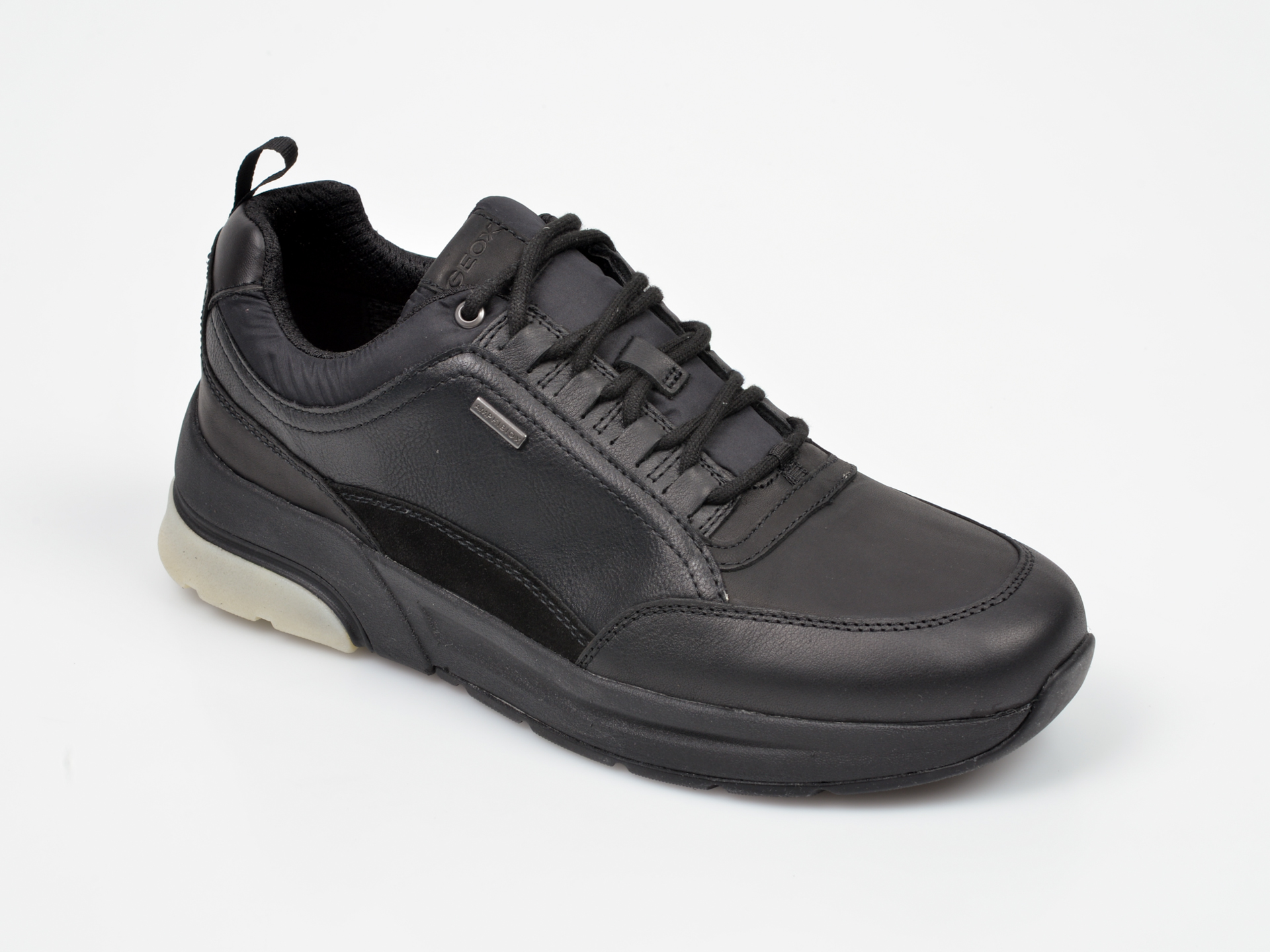 Pantofi sport GEOX negri, U947WA, din piele naturala