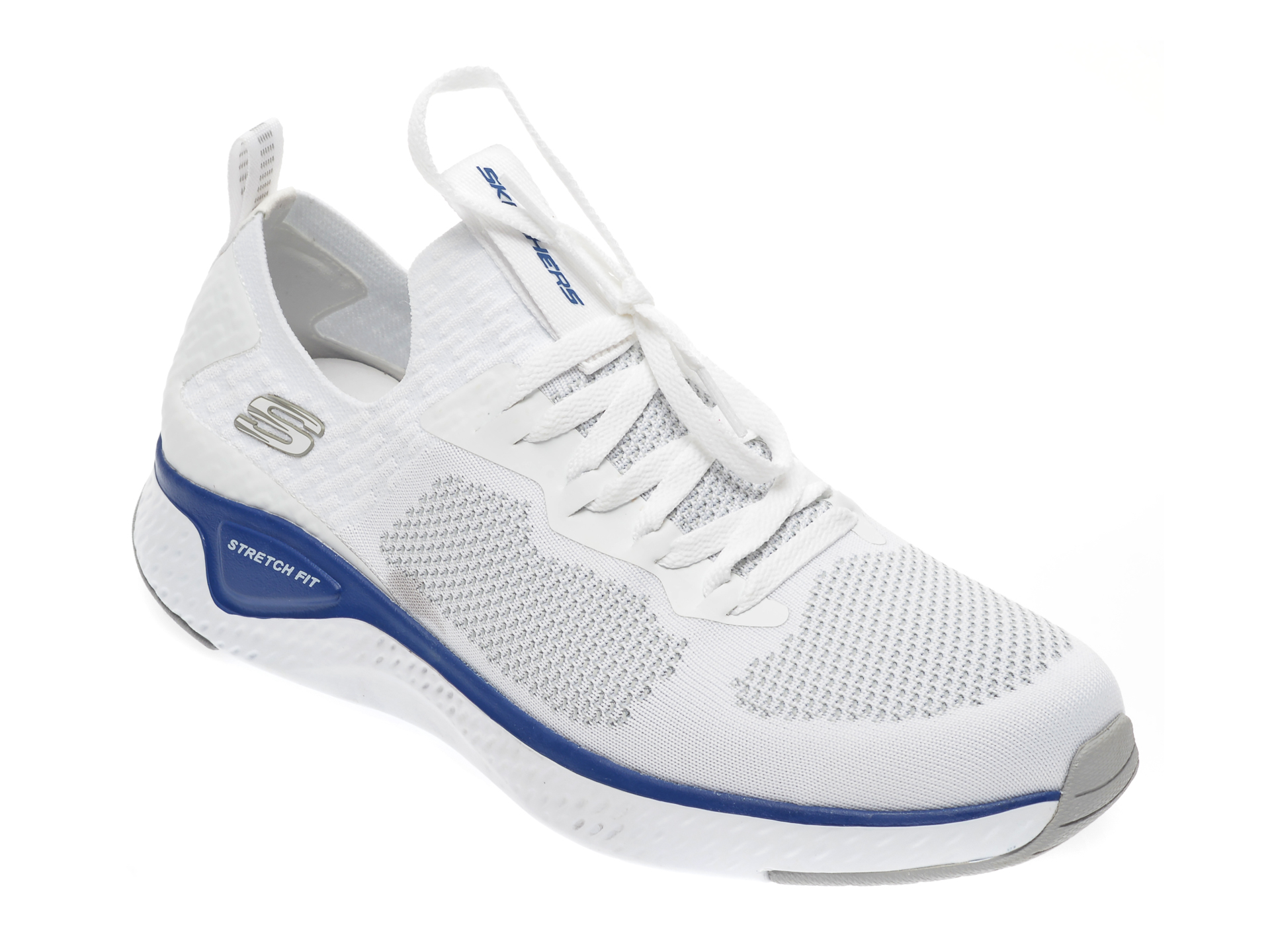 Pantofi sport SKECHERS albi, Solar Fuse, din material textil