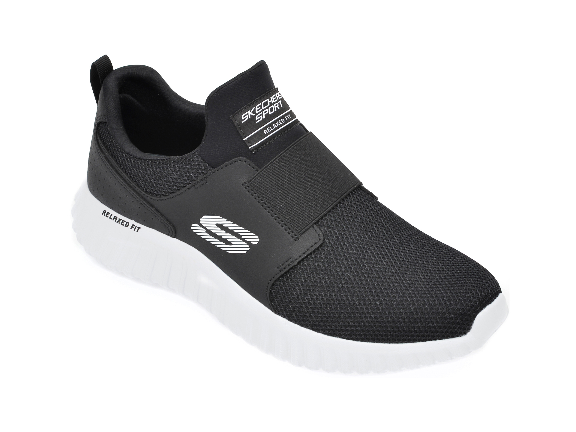 Pantofi sport SKECHERS negri, Depth Charge 2.0, din material textil