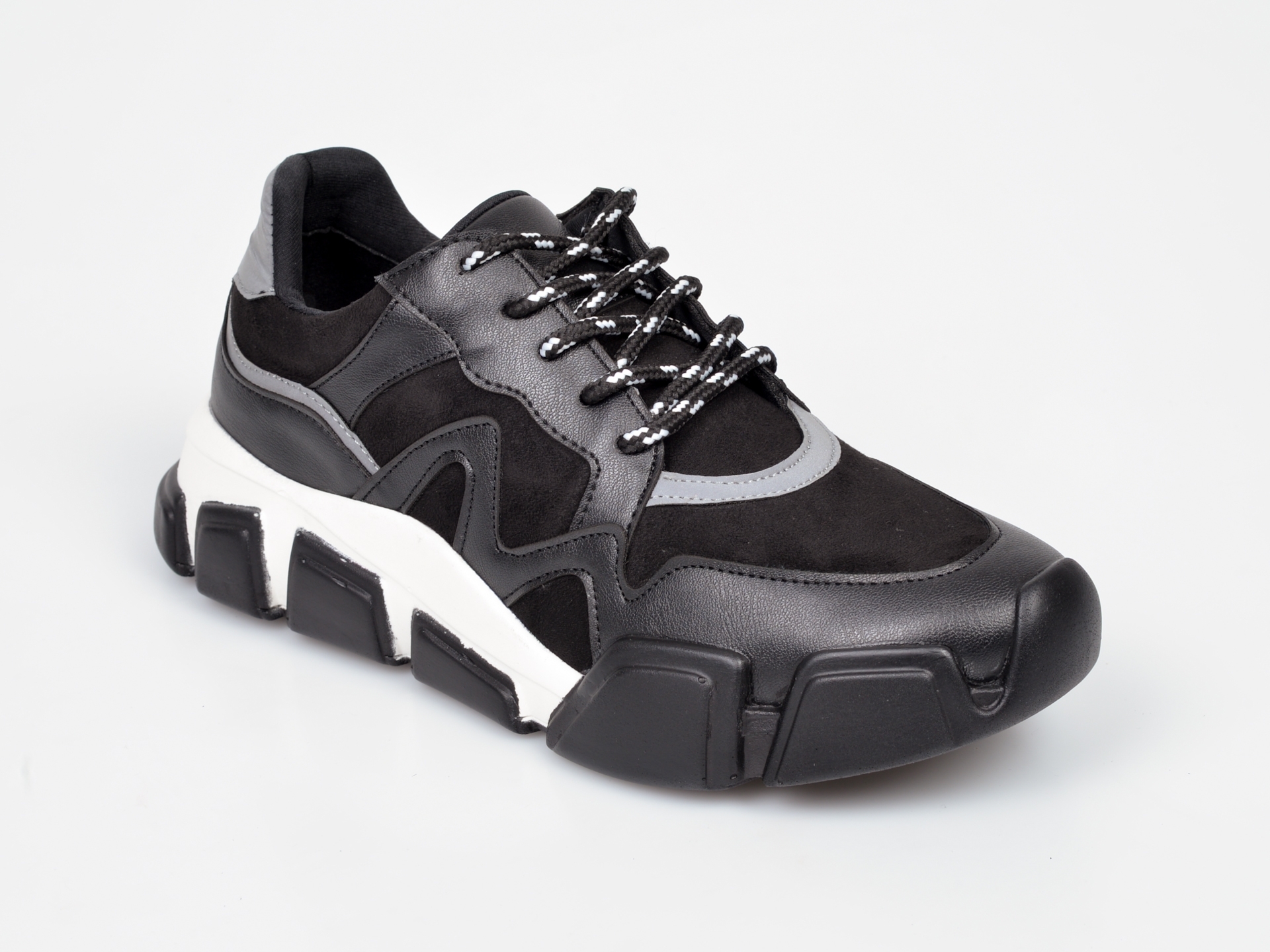 Pantofi sport GRYXX negri, MO1113, din piele ecologica