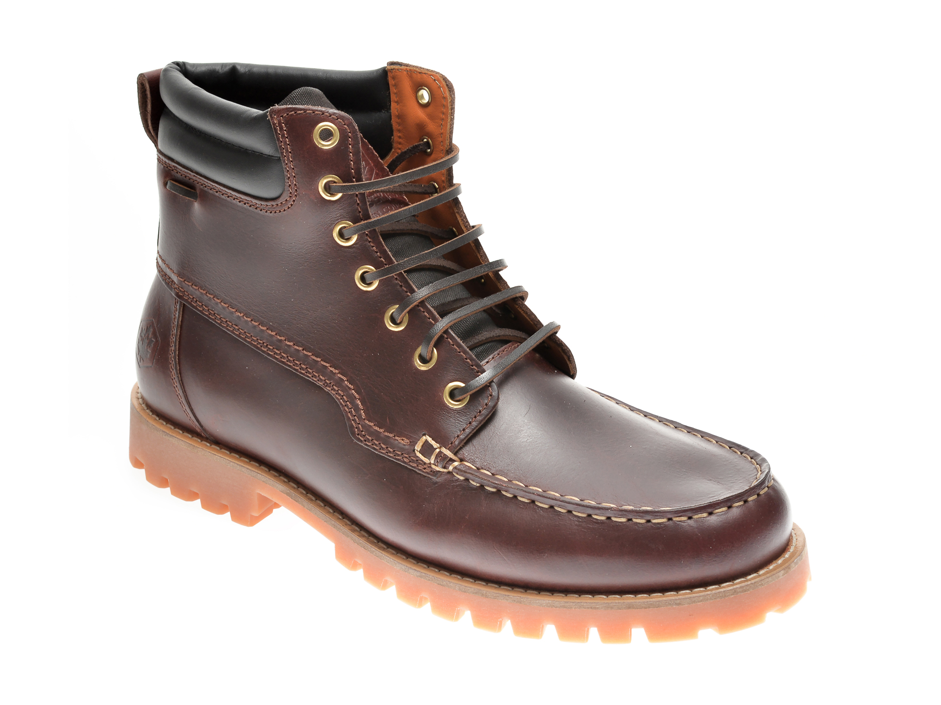 Bocanci LUMBERJACK maro, 401001, din piele naturala