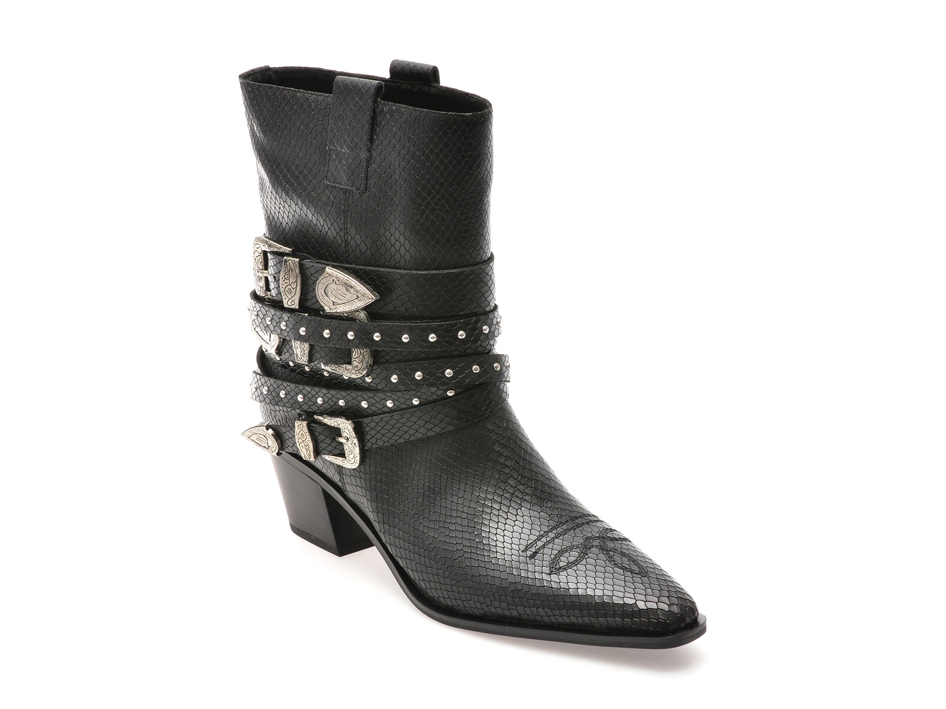 Ciocate elegante ALDO negre, 13848382, din piele croco