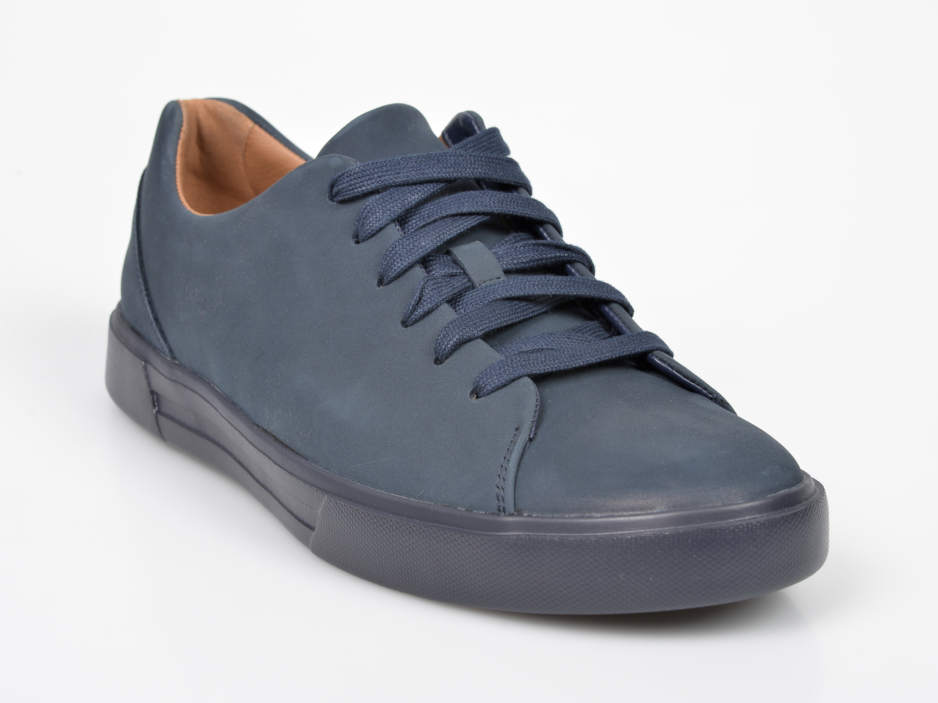 Pantofi CLARKS bleumarin, Un Costa Lace, din nabuc