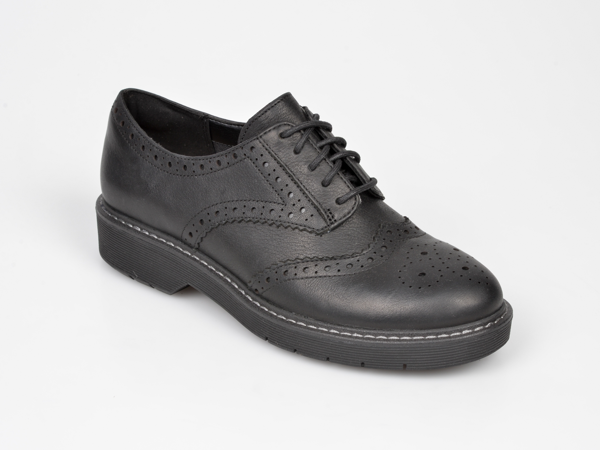 Pantofi CLARKS negri, Witcombe Echo, din piele naturala
