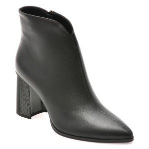 Botine casual EPICA negre, DX717, din piele naturala, dama