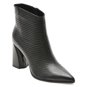 Botine elegante EPICA negre, 4F3523, din piele naturala, dama