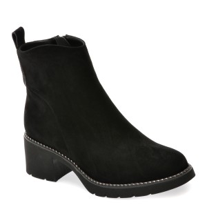 Ghete casual ALDO negre, JI50072, din piele intoarsa, dama