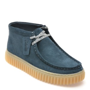 Ghete casual CLARKS bleumarin, TORHHI, din piele intoarsa, barbat