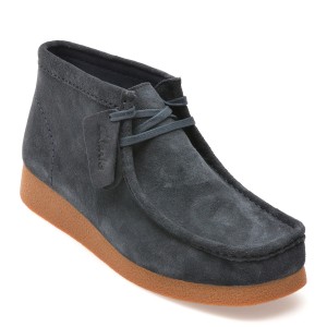 Ghete casual CLARKS bleumarin, WALEVBT, din piele intoarsa, barbat