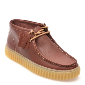 Ghete casual CLARKS maro, TORHHI, din piele naturala, barbat