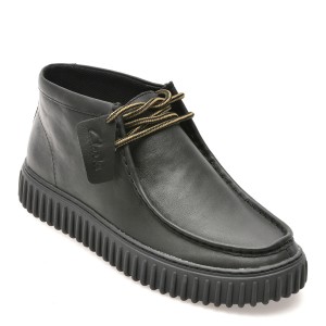 Ghete casual CLARKS negre, TORHHI, din piele naturala, barbat