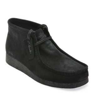 Ghete casual CLARKS negre, WALEVBT, din piele intoarsa, barbat