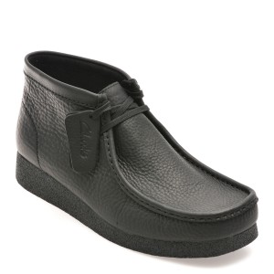 Ghete casual CLARKS negre, WALEVBT, din piele naturala, barbat