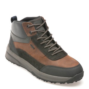 Ghete casual GEOX maro, U46H0A, din piele naturala, barbat