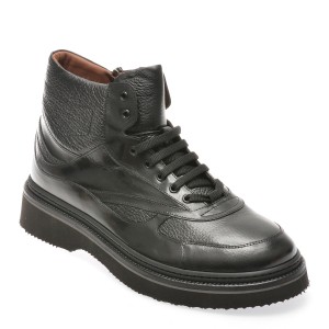 Ghete casual LE COLONEL negre, 70011, din piele naturala, barbat