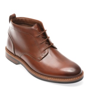 Ghete elegante CLARKS maro, ALDWCHU, din piele naturala, barbat