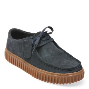 Mocasini casual CLARKS bleumarin, TORHLO, din piele intoarsa, barbat