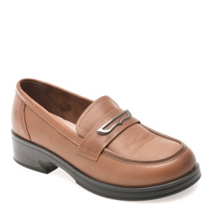 Mocasini casual EPICA maro, 3766805, din piele naturala, dama