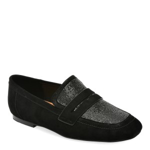 Mocasini casual EPICA negri, 12G19, din piele intoarsa, dama