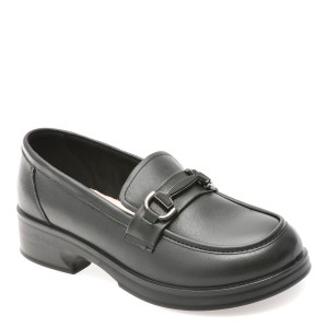 Mocasini casual EPICA negri, 3766820, din piele naturala, dama