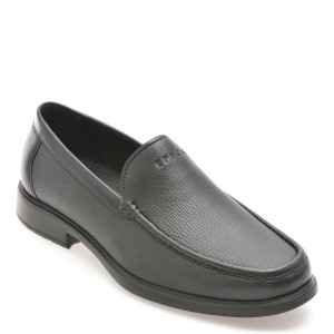 Mocasini casual EPICA negri, J261, din piele naturala, barbat