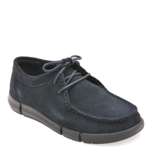 Mocasini casual GEOX bleumarin, U4646B, din piele intoarsa, barbat