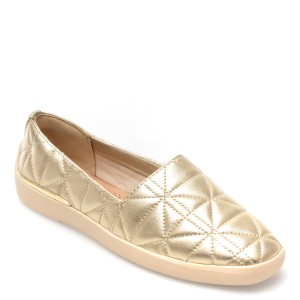 Pantofi ALDO aurii, QUILTEN711, din piele naturala, dama