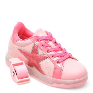 Pantofi BREEZY ROLLERS roz, 2195680, din piele ecologica, fetita